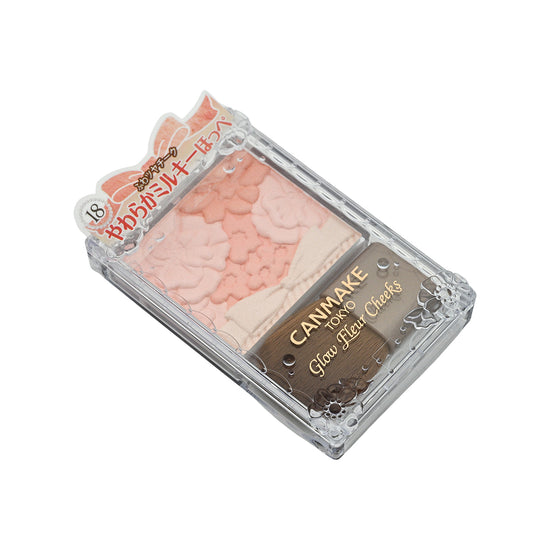Canmake Glow Fleur Cheeks #18 Peach Whip Fleur 1pc