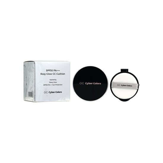 Cyber Colors SPF50 Pa+++ Rosy Glow CC Cushion With Refill 30ML +FREE GIFT