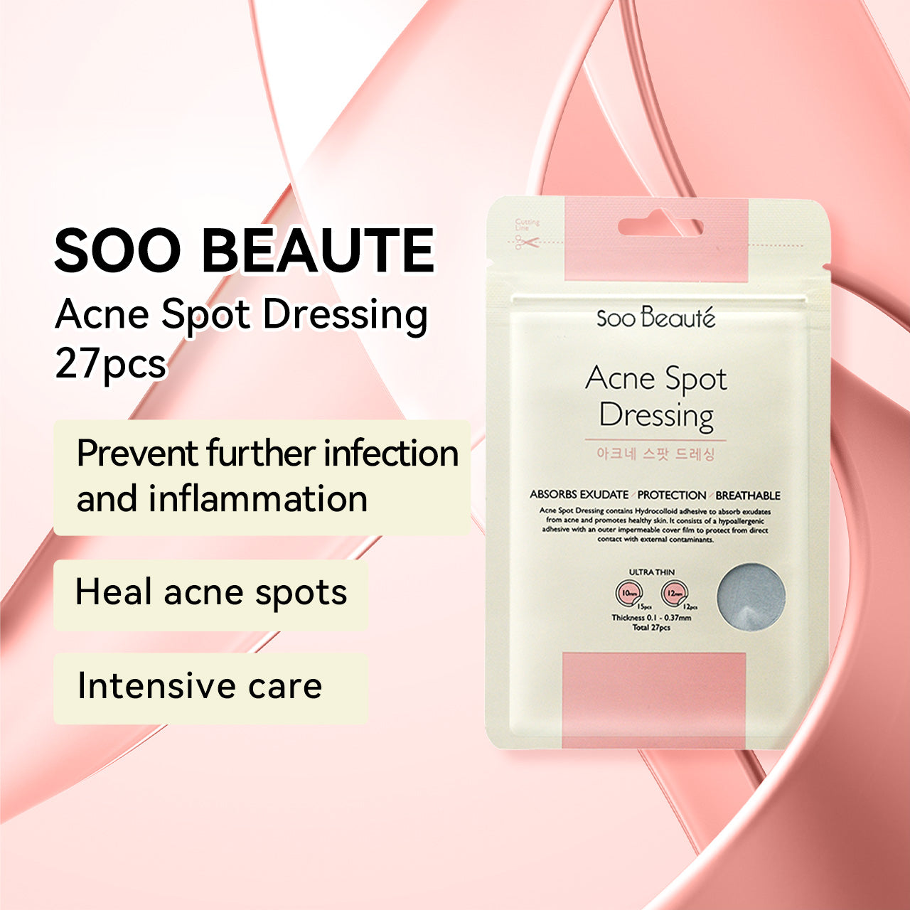 Soo Beaute Acne Spot Dressing 27PCS Soo Beaute Acne Spot Dressing 27PCS