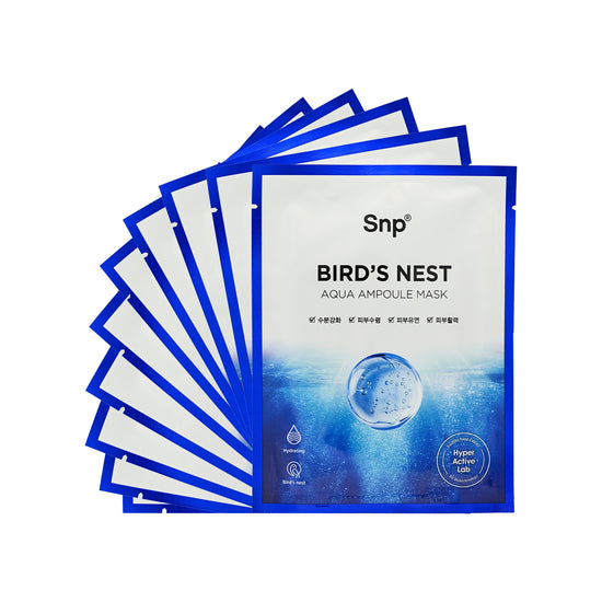 SNP Bird's Nest Aqua Ampoule Mask 10pcs