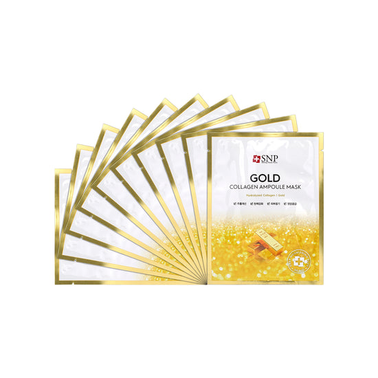 SNP Gold Collagen Ampoule Mask 10pcs | Sasa Global eshop