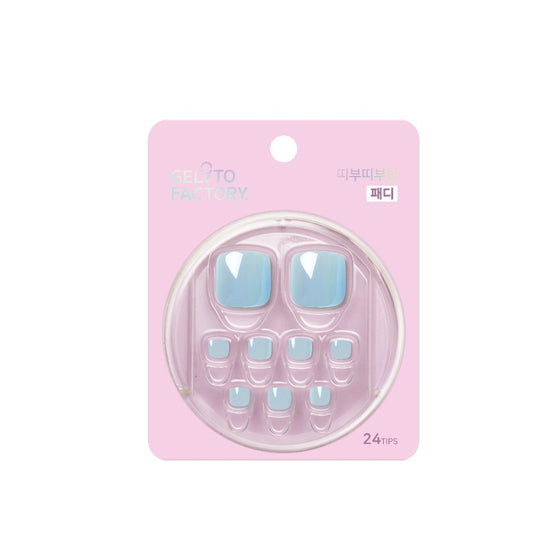 Gelato Factory Ttibu Ttibu Toenail Tips #Sky Mermaid 24 PCS