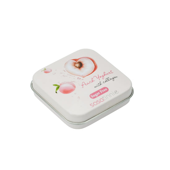 Sasatinnie Yoghurt Bonbons - Peach + Collagen 15g