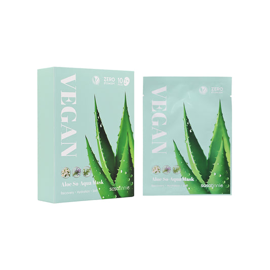 Sasatinnie Aloe So-Aqua Mask 10pcs | Sasa Global 