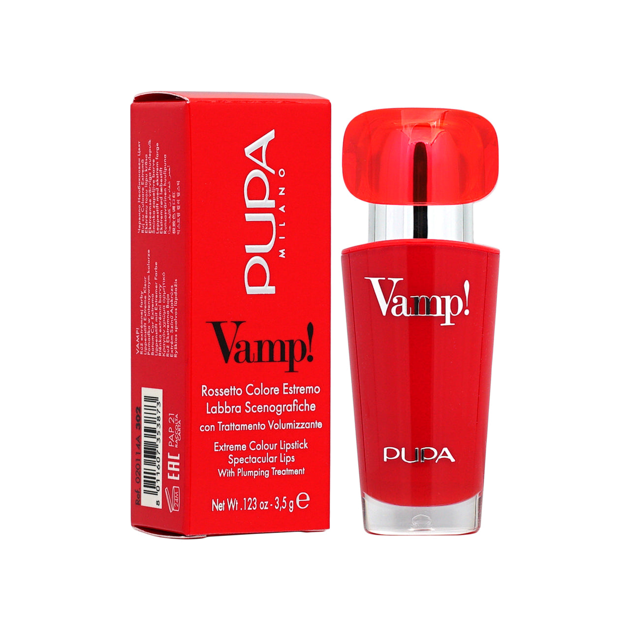 Pupa Vamp! Lipstick #302 Ruby Red 3.5g | Sasa Global eshop – Sasa