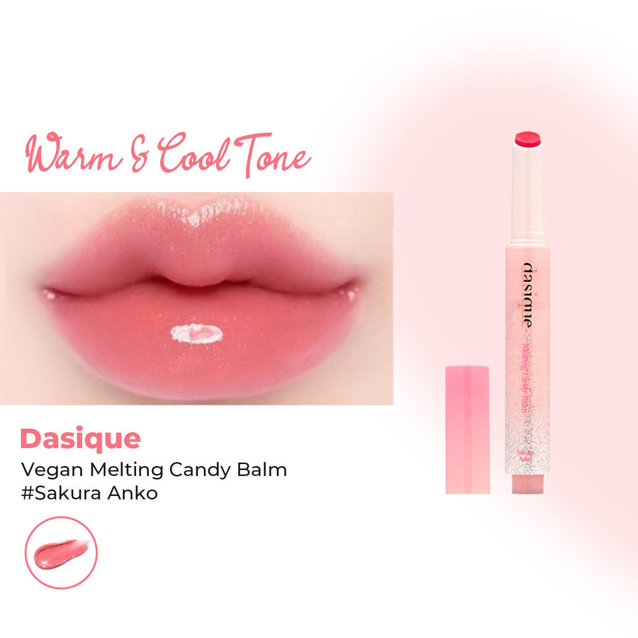 Dasique Vegan Melting Candy Balm #Sakura Anko 1.5g | Sasa Global