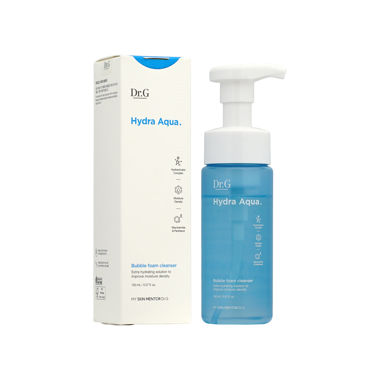 Dr.G Hydra Aqua Bubble Foam Cleanser 150ml | Sasa Global eshop
