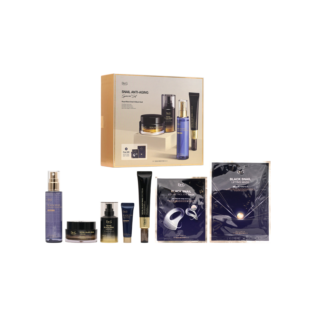 Dr.G Black Snail Anti-aging Set 7pcs | Sasa Global eshop