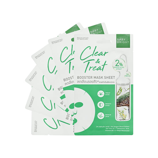 Baby Bright Clear &Treat Booster Mask 6pcs