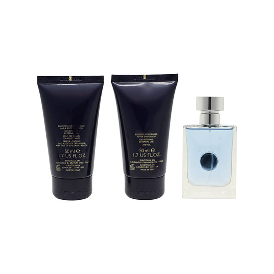 Versace Pour Homme Eau de Toilette Set 3pcs