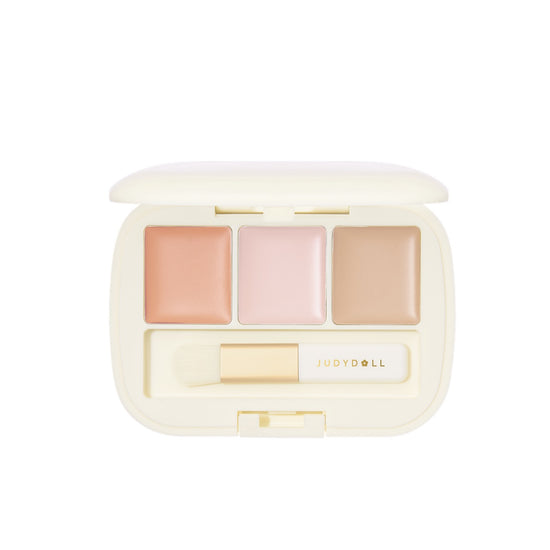 Judydoll Three-Color Concealer Palette #02 KO Panda eye 1pc