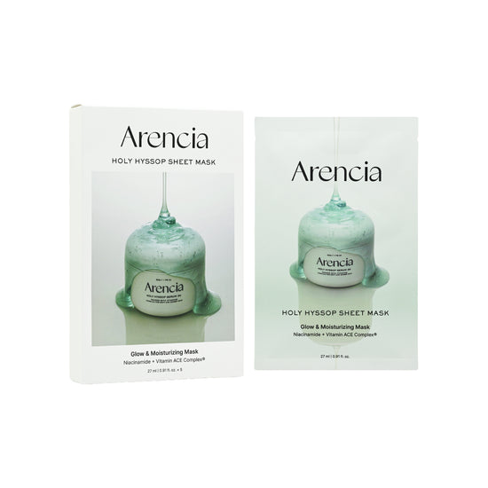 Arencia Holy Hyssop Sheet Mask 27ml x 5pcs x2