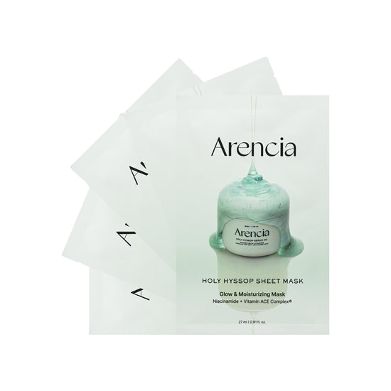 Arencia Holy Hyssop Sheet Mask 27ml x 5pcs
