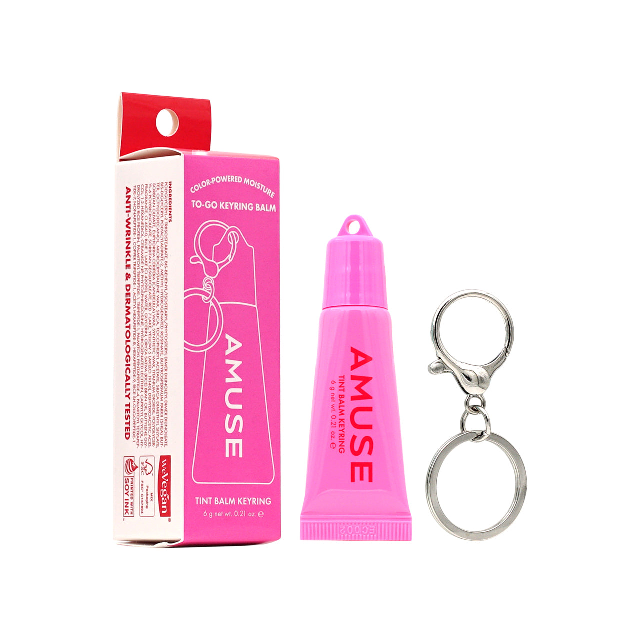 Amuse Tint Balm Keyring #02 Happy Girl 6g | Sasa Global eshop
