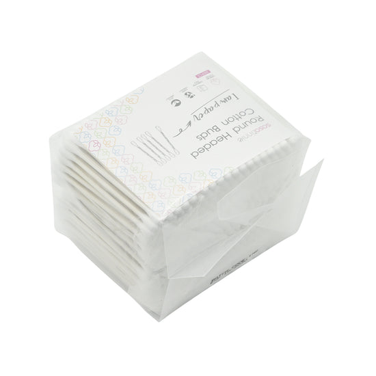 Sasatinnie Round Headed Cotton Buds Refill 200pc x 2