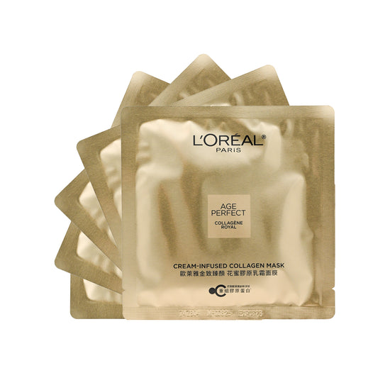 L'Oreal Paris Age Perfect Collagen Royal Cream-Infused Collagen Mask 5pcs
