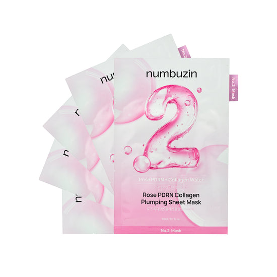 Numbuzin No.2 Rose PDRN Collagen Mask 5pcs