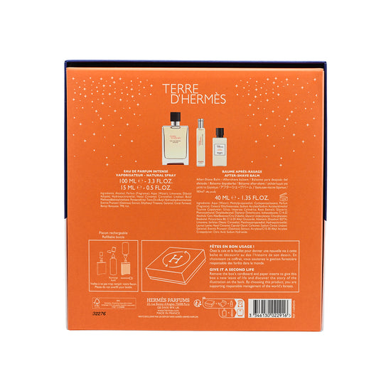 Hermes Terre D'Hermes Intense Eau De Parfum Set 3pcs