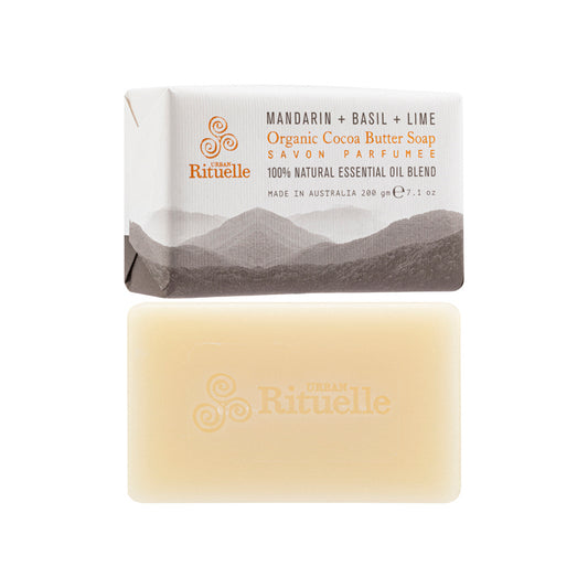 Urban Rituelle Mandarin, Basil & Lime Organic Cocoa Butter Soap 200G | Sasa Global eShop