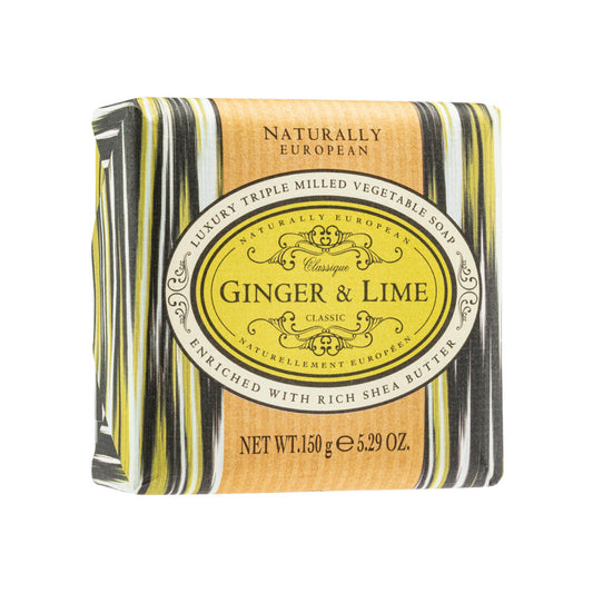 Naturally European Ginger & Lime Soap Bar 150G