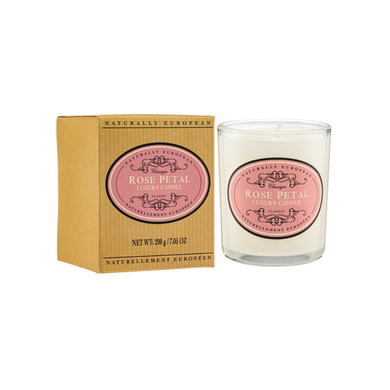 Naturally European Rose Petal Candle 200G | Sasa Global eShop