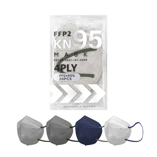 Medeis Kn95/Ffp2 4-Ply Protective Mask Greyscale 20PCS | Sasa Global eShop