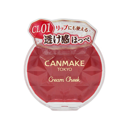 Canmake Cream Cheek #CL01 Clear Red Heart 1pc
