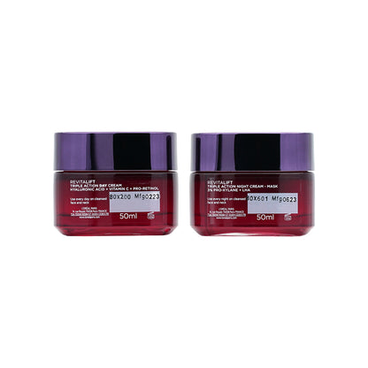L'Oreal Paris Revitalift Day + Night Cream Set 2pcs | Sasa Global eShop