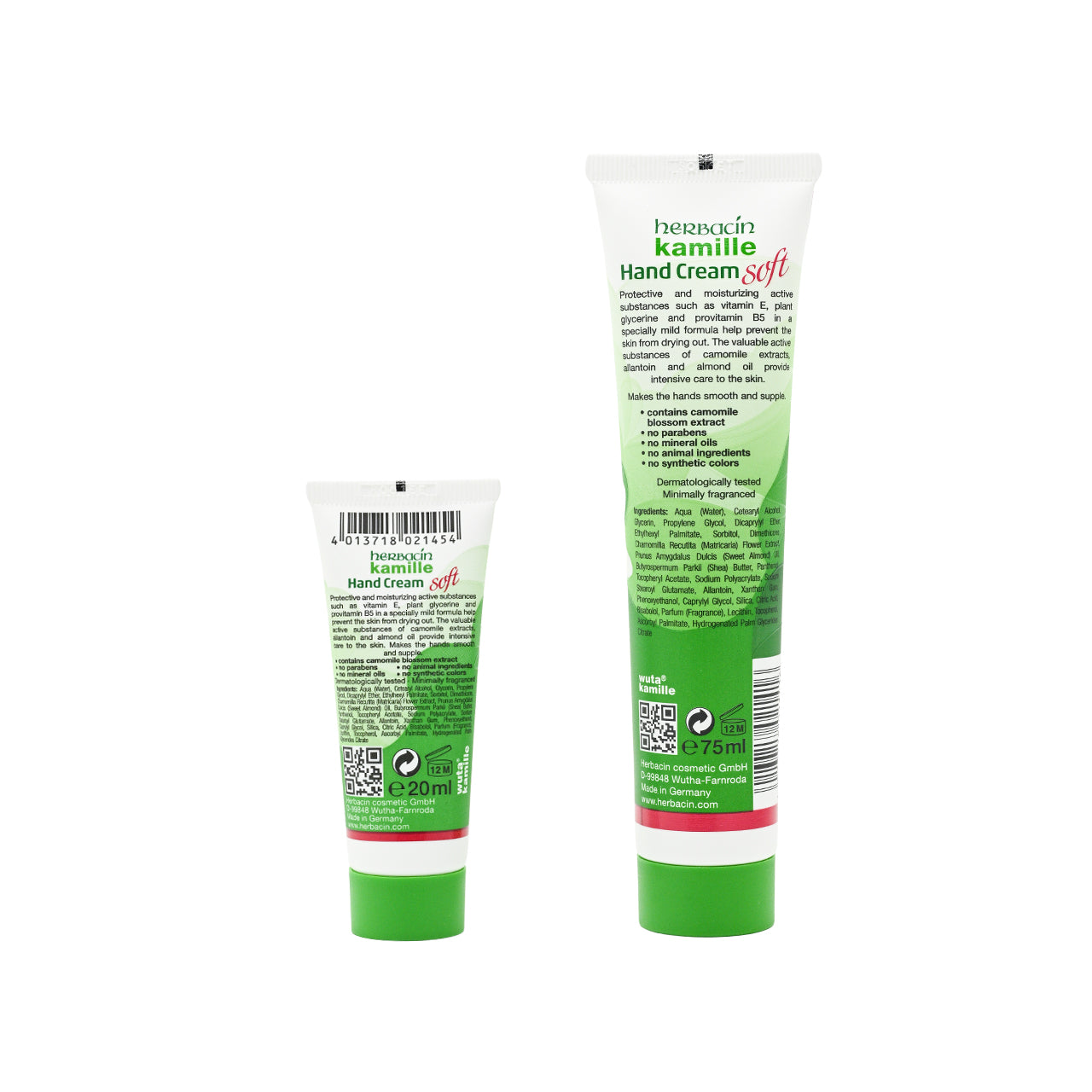 Herbacin Kamille Soft Hand Cream With Panthenol - Tube 75ml | Sasa