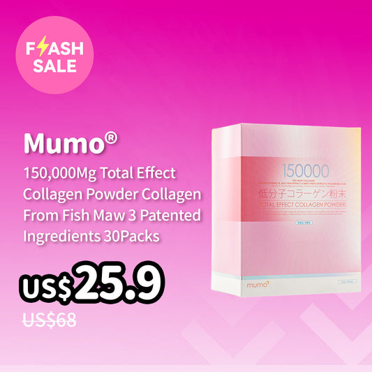 Mumo®150,000Mg Total Effect Collagen Powder Collagen From Fish Maw, 3 Patented Ingredients 30Packs