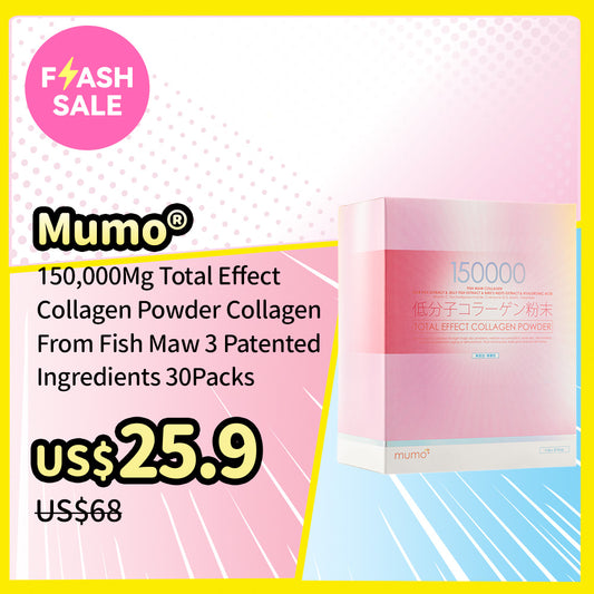 Mumo®150,000Mg Total Effect Collagen Powder Collagen From Fish Maw, 3 Patented Ingredients 30Packs