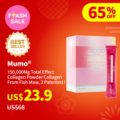 Mumo®150,000Mg Total Effect Collagen Powder Collagen From Fish Maw, 3 Patented Ingredients 30Packs