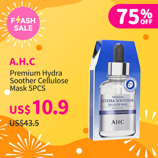 A.H.C Premium Hydra Soother Cellulose Mask 5PCS