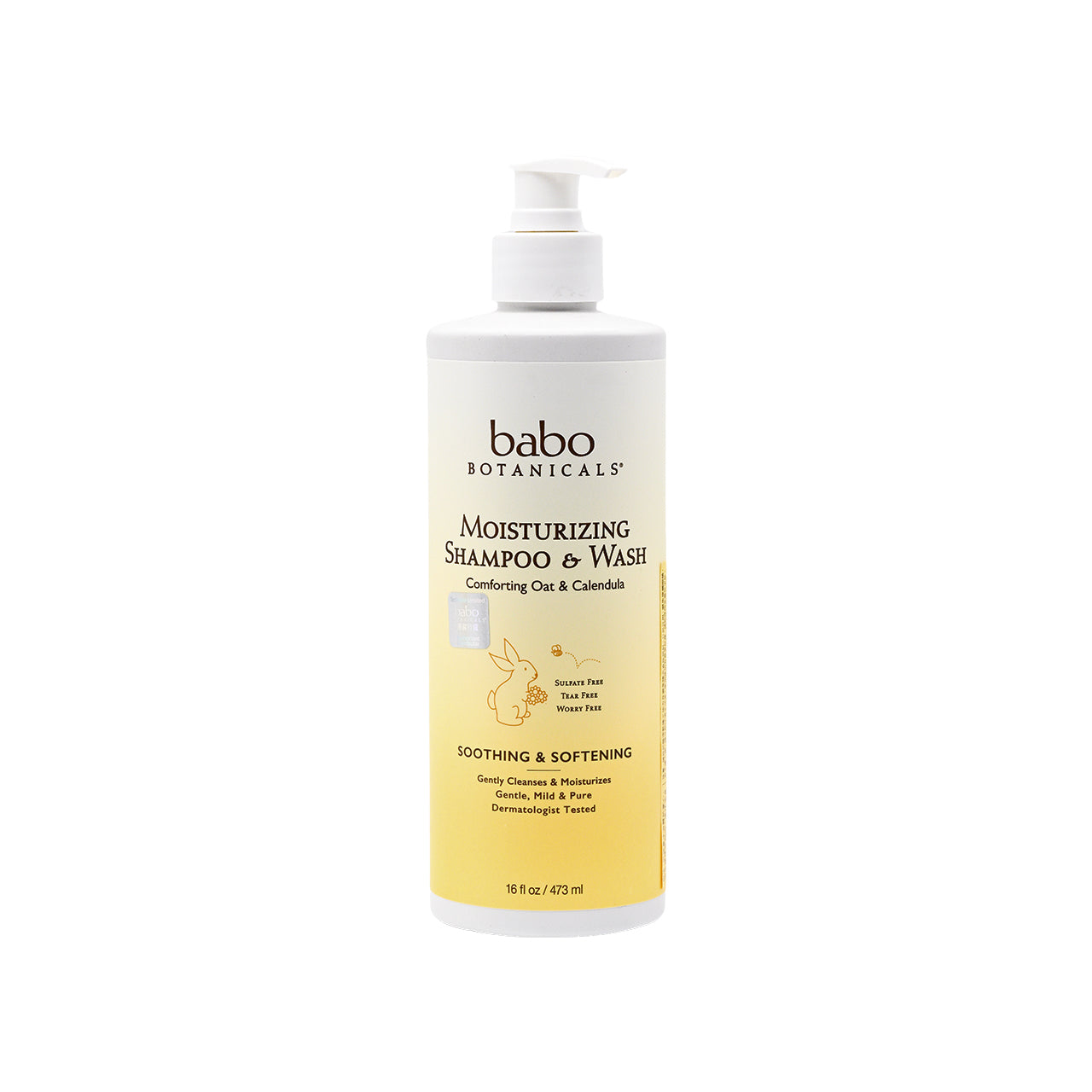 Babo Botanicals Moisturizing Baby Shampoo & Wash 473ml | Sasa Global eShop