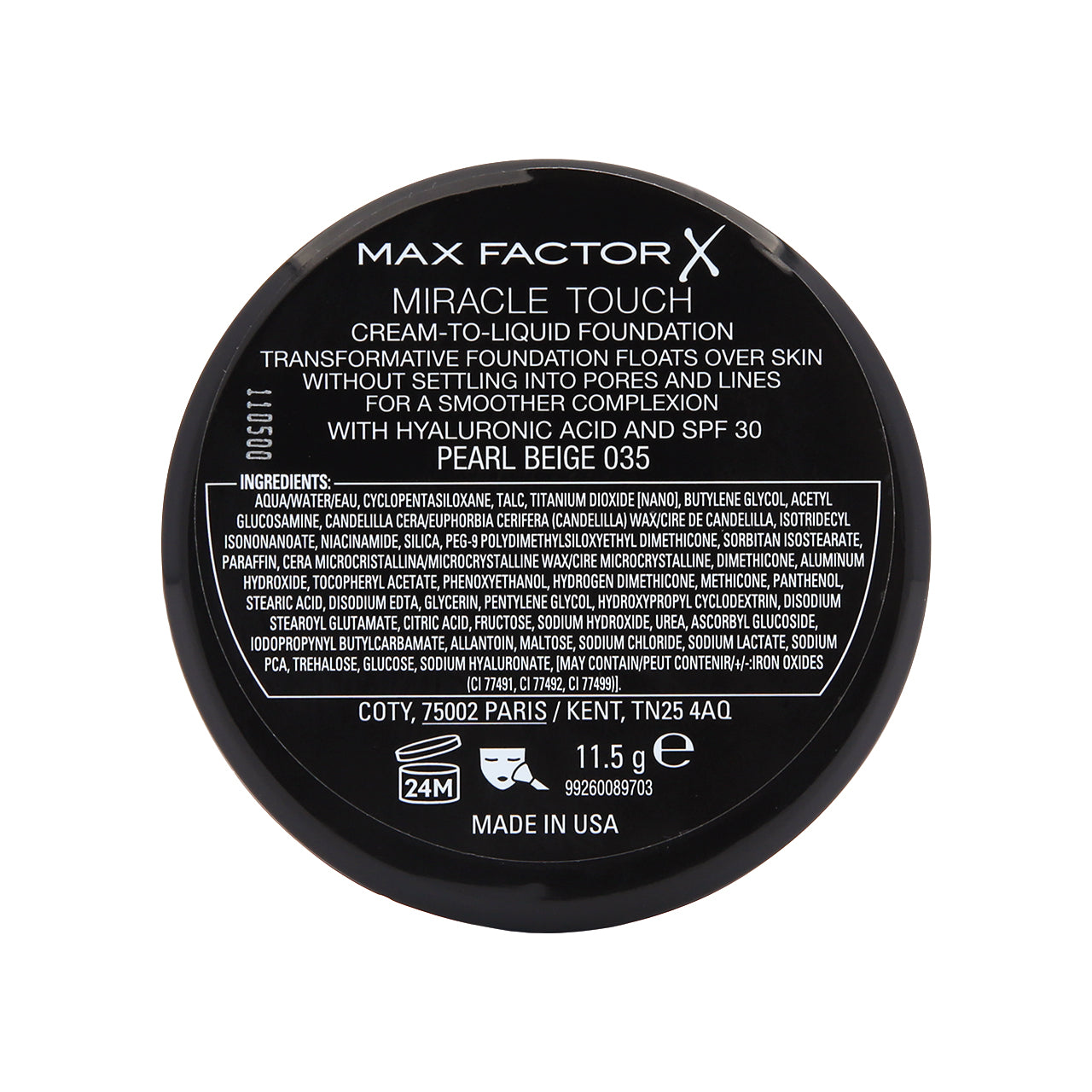 Max Factor Miracle Touch Foundation SPF30 11.5G | Sasa Global eShop