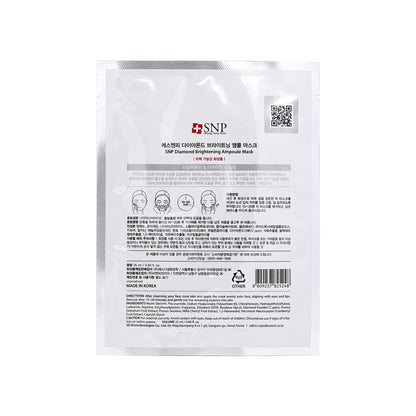 SNP Diamond Brightening Ampoule Mask 10pcs