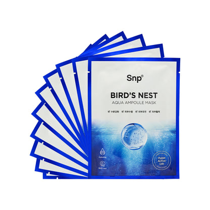 SNP Bird's Nest Aqua Ampoule Mask 10pcs