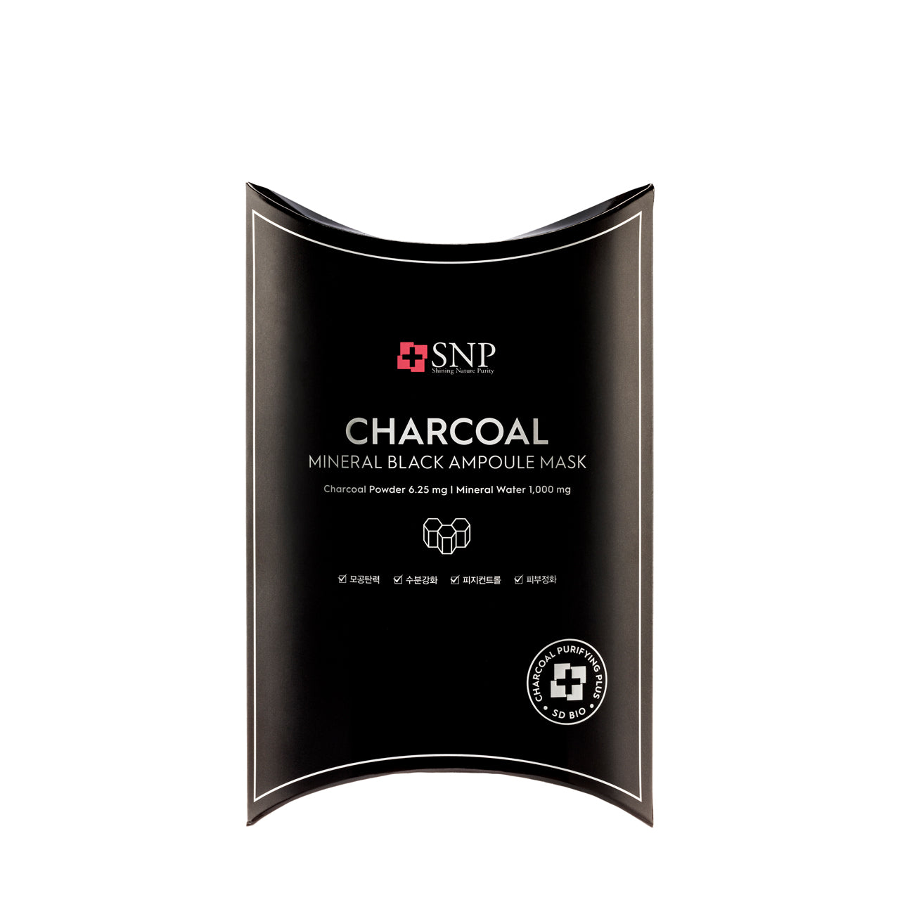 Snp Charcoal Mineral Black Ampoule Mask 10PCS | Sasa Global eShop
