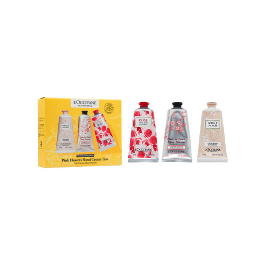 L'Occitane Pink Flowers Hand Cream Trio 3PCS