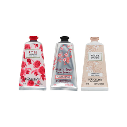 L'Occitane Pink Flowers Hand Cream Trio 3PCS