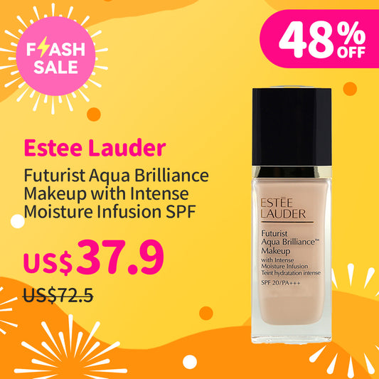 Estee Lauder Futurist Aqua Brilliance Makeup with Intense Moisture Infusion SPF 20(#1C0) 30ml