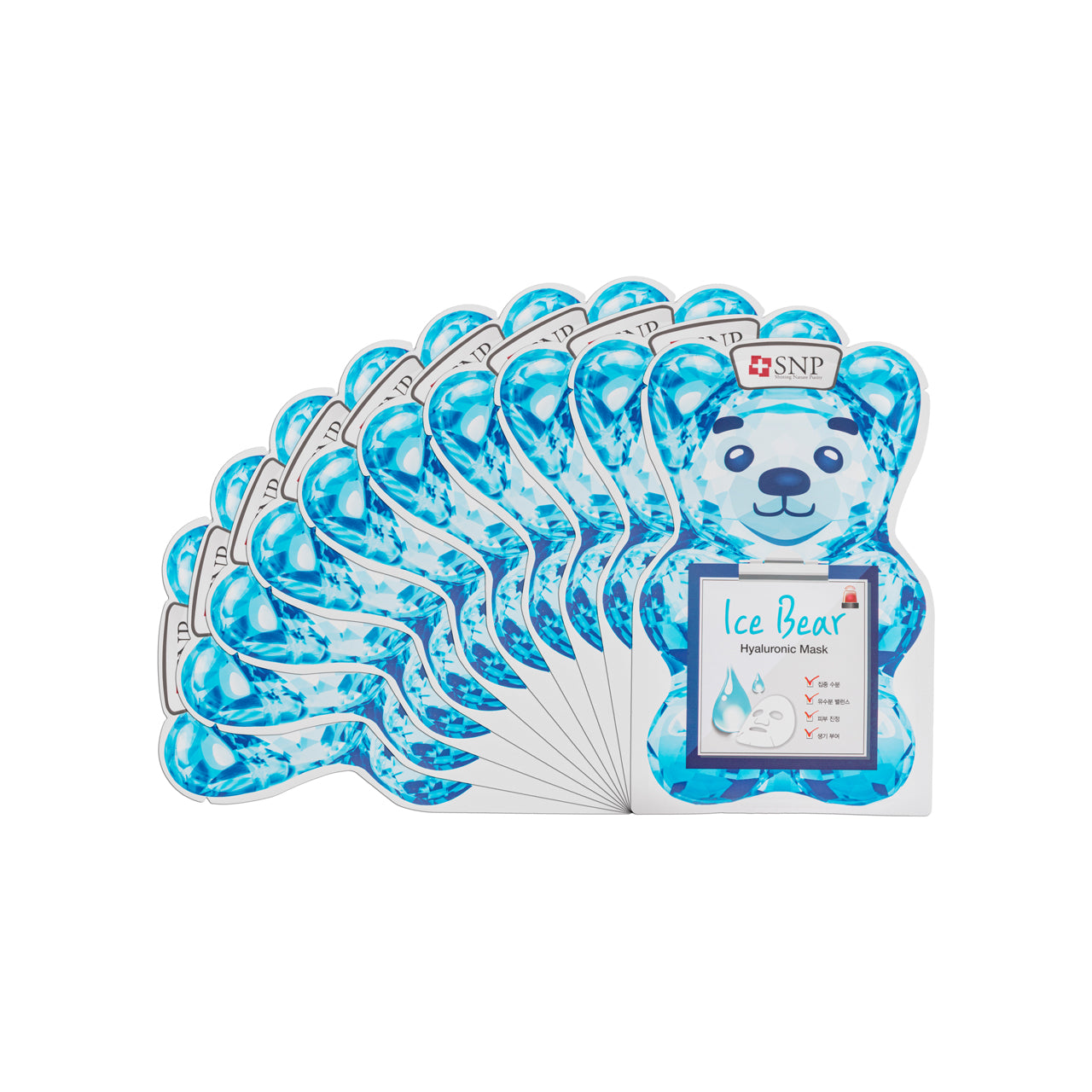 Snp Ice Bear Hyaluronic Mask 10PCS