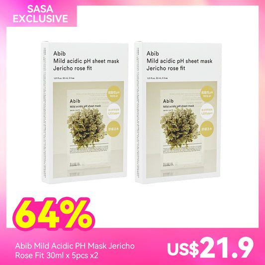 Abib Mild Acidic PH Mask Jericho Rose Fit 30ml x 5pcs x2