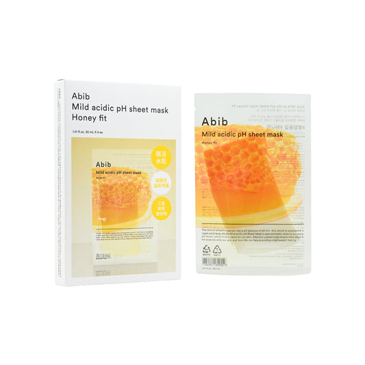 Abib Mild acidic pH sheet mask - Honey fit 5pcs