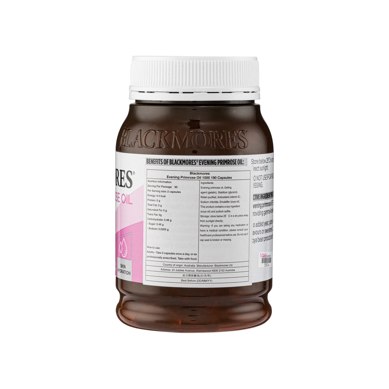 Blackmores Evening Primrose Oil 190 Capsules | Sasa Global eShop