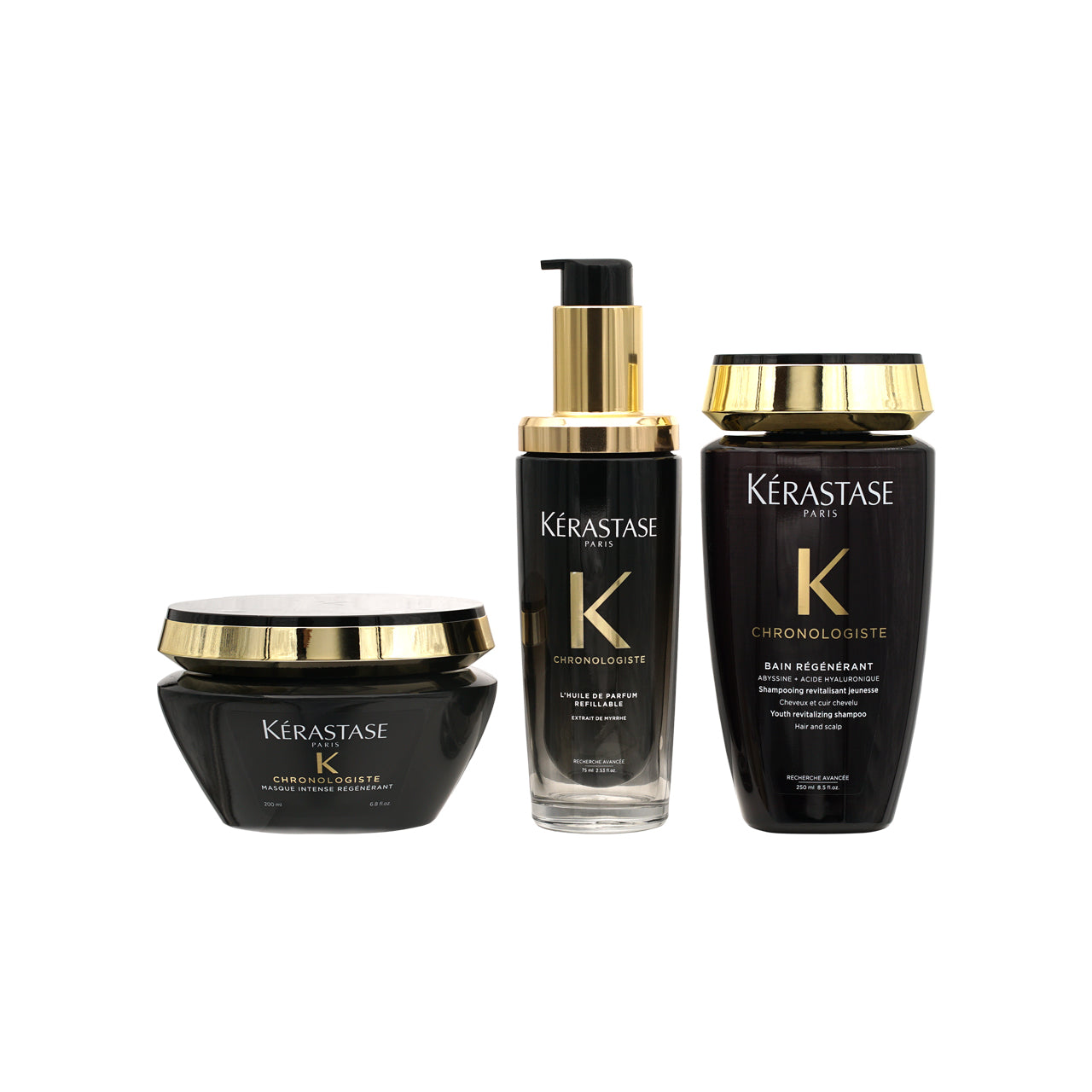 Kerastase Chronologiste 3 Step Revitalizing Routine For Hair Scalp