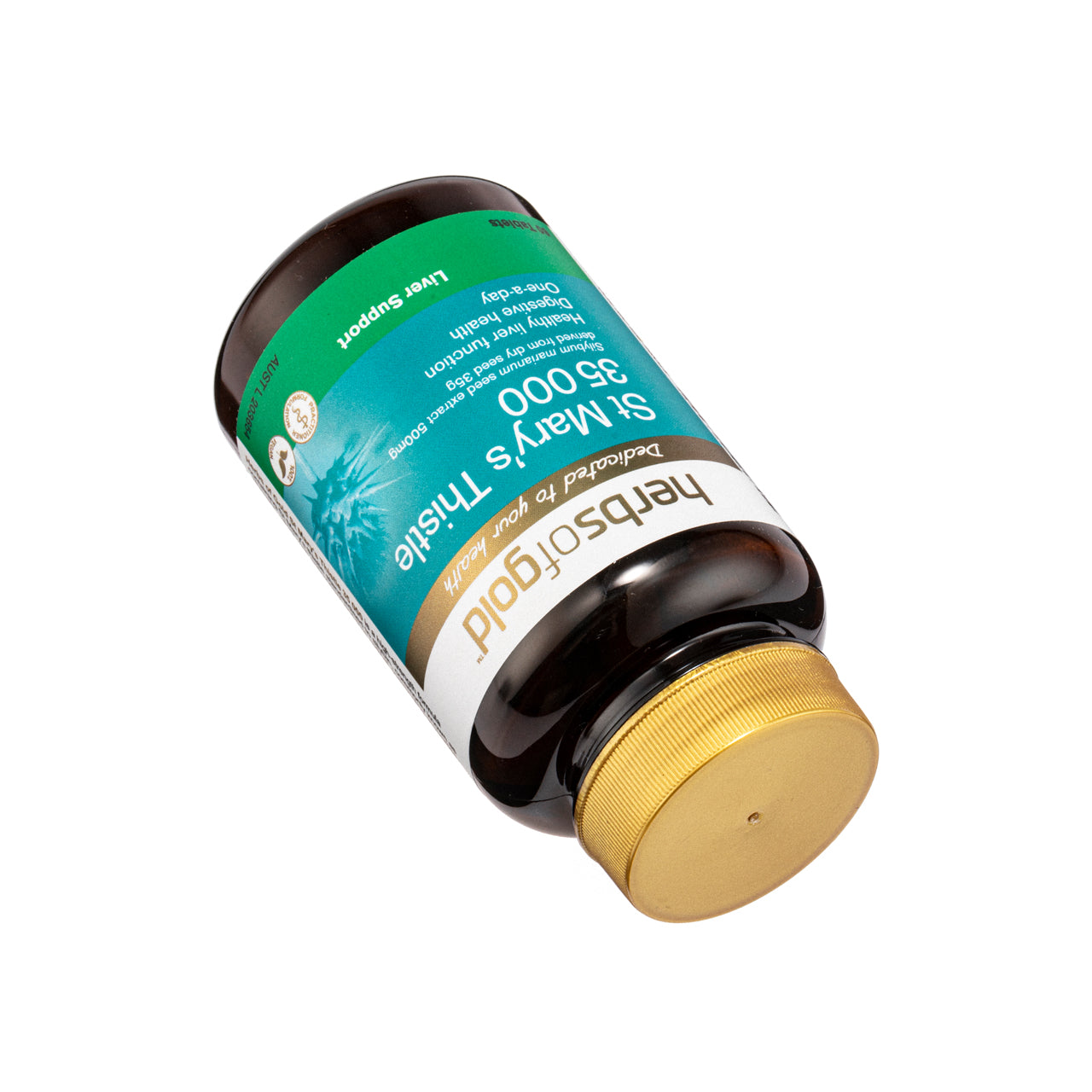 Herbs of Gold St Mary's Thistle 35000mg 60 Tablets | Sasa Global eShop