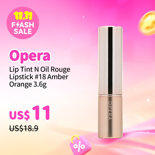 Opera Lip Tint N Oil Rouge Lipstick #18 Amber Orange 3.6g