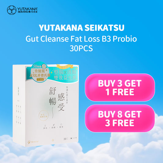 Yutakana Seikatsu Gut Cleanse Fat Loss B3 Probio 30PCS