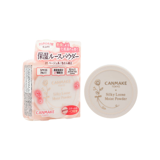 Canmake Silky Loose Moist Powder #01 Silky Beige 1pc